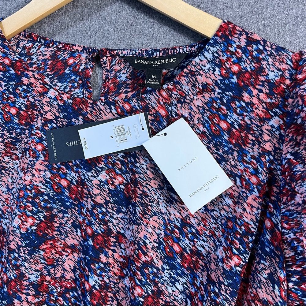 NWT Banana Republic Long-Sleeve Printed Dress – New With Tags - Picture 3 of 7